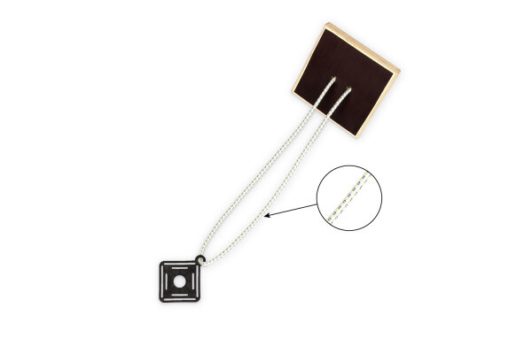 Gummiseil, weiß, 100 cm x 6 mm