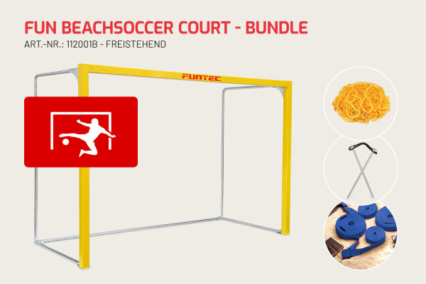 Fun Beachsoccer Court - mit freistehenden Toren